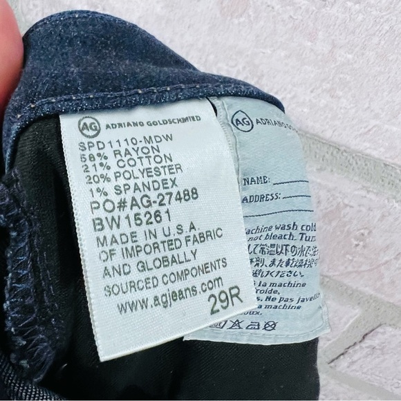 AG Adriano Goldschmied The Stilt Cigarette Leg Jeans Size 29 - Picture 8 of 8